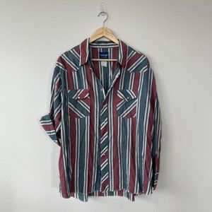 Vintage Wrangler Striped Shirt, US L